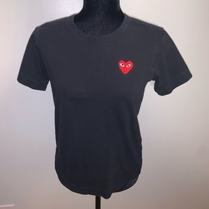 Comme des Garçons Play Black Heart Patch T-Shirt